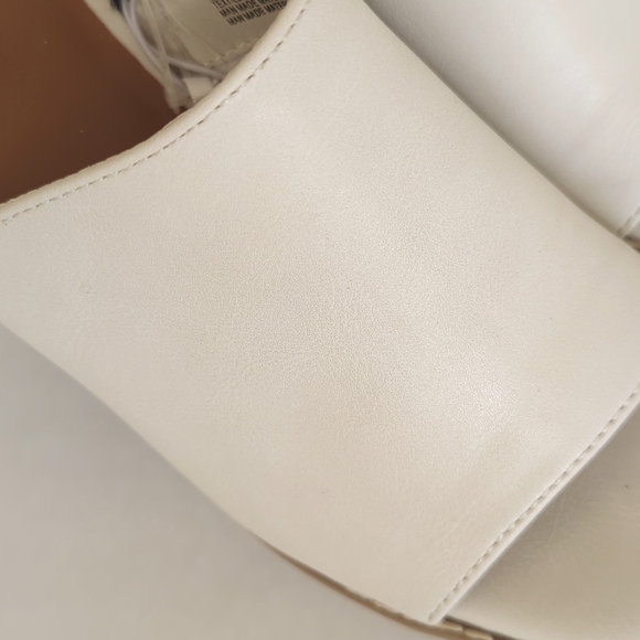 Universal Thread Gabby Faux Leather Platform Mule Heels 6 Cream - Picture 14 of 16